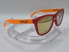 Oakley Frogskins Blacklight Pink - Orange / 24k Iridium Rare Collector Vintage 