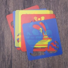  Pâques créatif artisanat peinture pochoirs modèle ensemble bricolage peinture