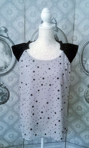 Blouse top sessun voile gris - blouse,