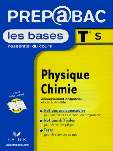 Physique chimie terminale - chimie, s