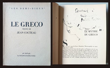 LE GRECO Les demi-dieux - avec Dessin dédicacé de Jean Cocteau RARE