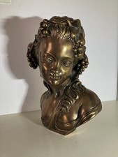 Buste de Bacchante en bronze