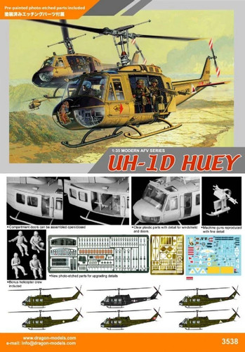Dragon 3538 bell uh 1d - 1/35, uh-1d