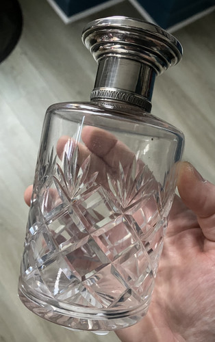 Beau grand flacon cristal - flacon,