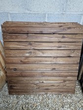 LOT de 7 Dalles en Pin Traité Extérieur (Classe 4 : Imputrescibles) pour Terrass