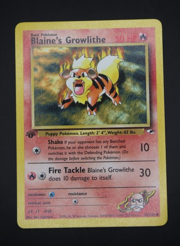 Carte pokemon 132 blaine - carte, blaine's
