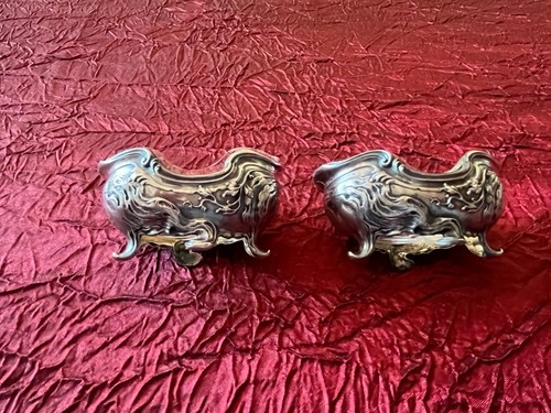 Paire anciens salerons en - d'anciens,