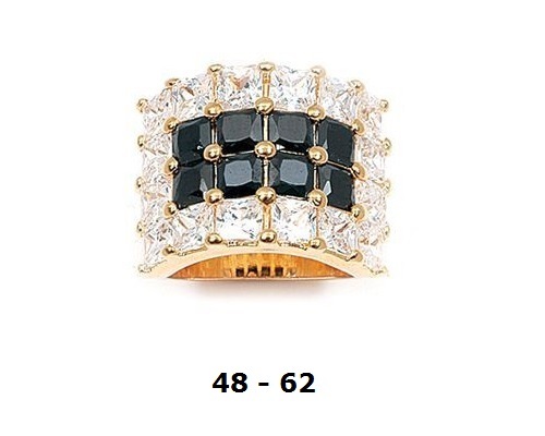 Grosse bague t54 - grosse, pavé
