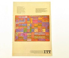 Itt International Téléphone Télégraphe Imprimé Annonce Origine Vintage 1972 C856