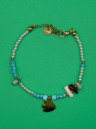 Bracelet fantaisie perles - 🦬,
