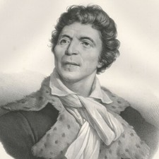 Henri Grévedon Portrait Jean Paul Marat - Lithographie In-folio originale XIXe