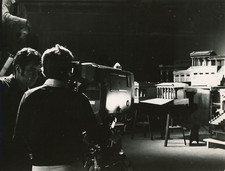 Studio de cinéma, décors Vintage silver print Tirage argentique  17x22  Ci