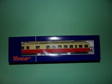 ROCO remorque d'autorail XRBD DECAUVILLE avec éclairage rouge/crème 45690-2 NEUF