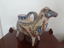 Rare vase sculpture zoomorphe