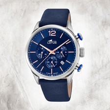 Lotus Cuir Montre Hommes