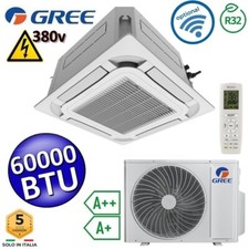 Climatiseur monobloc cassette Gree 60000 Btu R32 380V - télécommande incluse
