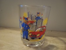 Ancien Verre A Moutarde Publicitaire Reims Policier Enfant 