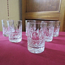 6 verres à liqueur ou a alcool en cristal de saint louis modèle tommy H 4,6 cm