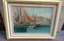 TABLEAU ANCIEN AQUARELLE 19E