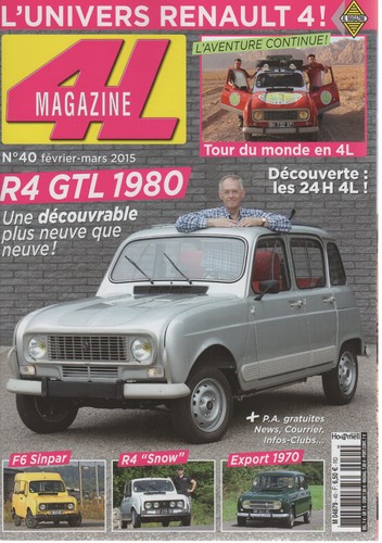 Magazine renault 4 f6 - 40,