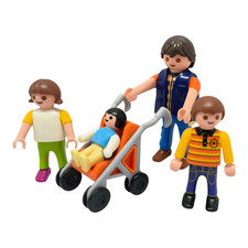sympa famille poussette papa  Playmobil ( ville   )  1050