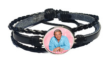 BRACELET CABOCHON CUIR ALAIN