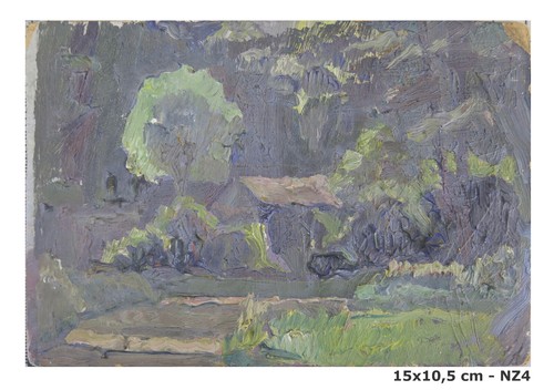 Vieux tableau huile sur - à,