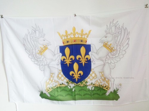 Drapeau blason royaume - royaume, de