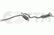 RENAULT R19 1.4 1.7 1.9 D 65/73/80cV 1992-1996 Ligne D'échappement Silencieux