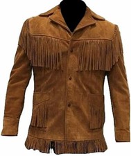 Manteau daim marron à - en,