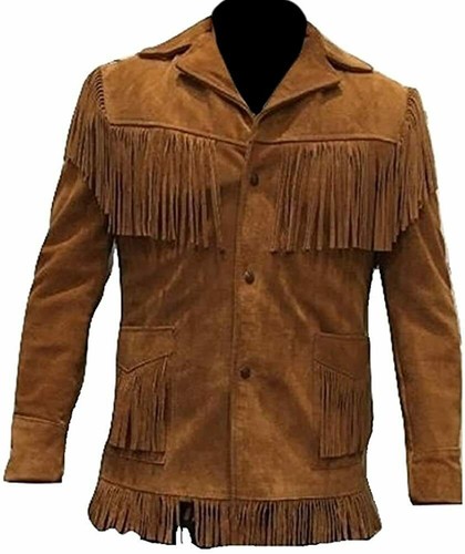 Manteau daim marron à - manteau,