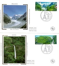 4255/6+ FDC 2 ENVELOPPES 1er
