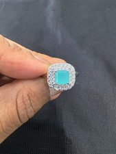 925 Argent Sterling Halo Bague