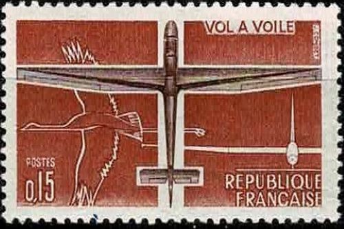 France 1962 vol voile - france, yt