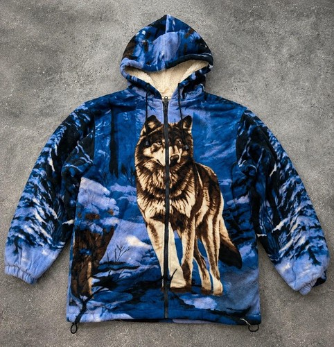 Veste polaire loup vintage jbc - vintage,