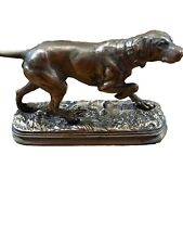 Bronze Animalier Chien De Chasse En Bronze Par Alfred Dubucand