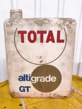 Ancien Bidon TOTAL Altigrade GT Plastique Vide automobilia garage voiture huile