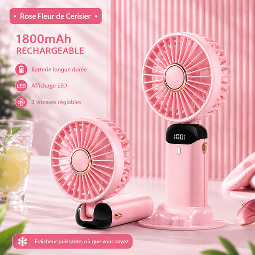 Mini ventilateur portable - 1x,