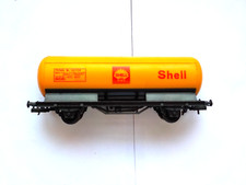 Wagon Lima Wagon Marchandises Citerne Jaune FS Italia Marquage SHELL Version 2