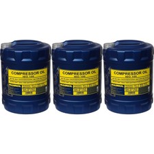 3X 10 Litres Huile De Compresseur MANNOL Original ISO 100