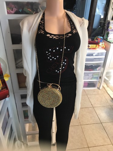 Golden colorful purse bolsa - ,
