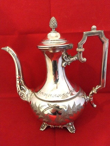 Cafetière métal argenté - cafetière, en