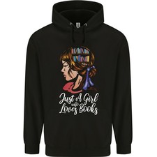 Une Fille Qui Aime Les Livres Bookworm Lecture Enfant Hoodie
