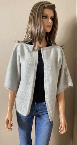 Gilet gris maille - maille, main