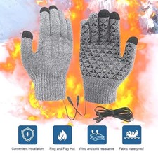 Gants Chauffants Électrique D'hiver Coupe-vent Imperméable Pour Écran Tactile 