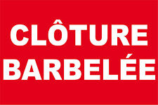 Panneau clôture barbelée
