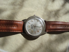 Montre Homme Spirit Of St Louis Classique Cuir Métal Argenté Quartz Neuve