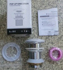 LUXURY Bonde Pop Up Automatique Pour Lavabo Vidange en Cuivre Chromé