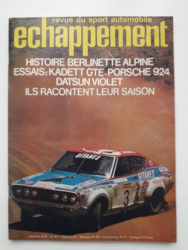 Revue echappement janvier - echappement,