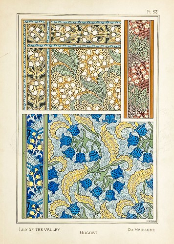 Original 1896 art nouveau - art,